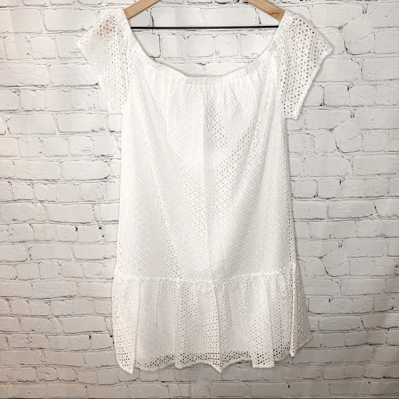 Revolve Central Park West Bristol Off Shoulder Dress White Size Large NWT - Picture 5 of 11